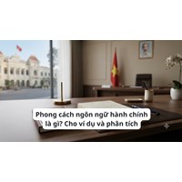 Phong cách ngôn ngữ hành chính là gì? Cho ví dụ và phân tích