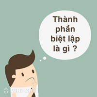 Thành phần biệt lập là gì? Các thành phần biệt lập, lấy ví dụ