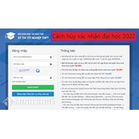 Cách hủy xác nhận nhập học đại học làm như thế nào?