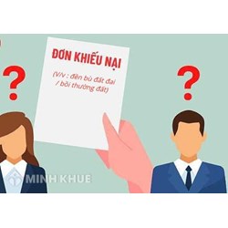 Mẫu đơn khiếu nại đền bù đất đai, bồi thường đất mới nhất