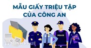 Mẫu giấy triệu tập của công an theo quy định mới nhất