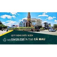 Điều kiện diện tích tối thiểu tách thửa đất ở Cà Mau