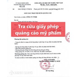 Tra cứu giấy phép quảng cáo mỹ phẩm ở đâu?