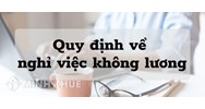 Mẫu Quyết định cho nhân viên nghỉ việc không lương