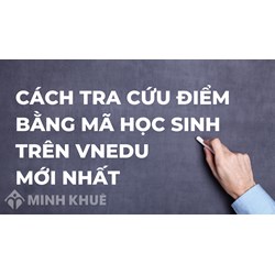 Cách tra cứu điểm bằng mã học sinh trên vnEdu mới nhất