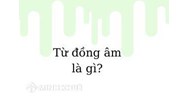 Từ đồng âm là gì? Công dụng, phân loại và Ví dụ về từ đồng âm