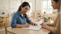 Mẫu đơn xin nhập học mầm non cùng tuyến, trái tuyến