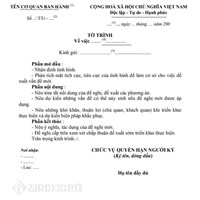 Mẫu tờ trình mới nhất và các lưu ý khi soạn tờ trình