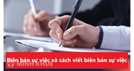 Mẫu biên bản xác nhận sự việc, xác minh sự việc mới nhất
