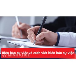 Mẫu biên bản xác nhận sự việc, xác minh sự việc mới nhất