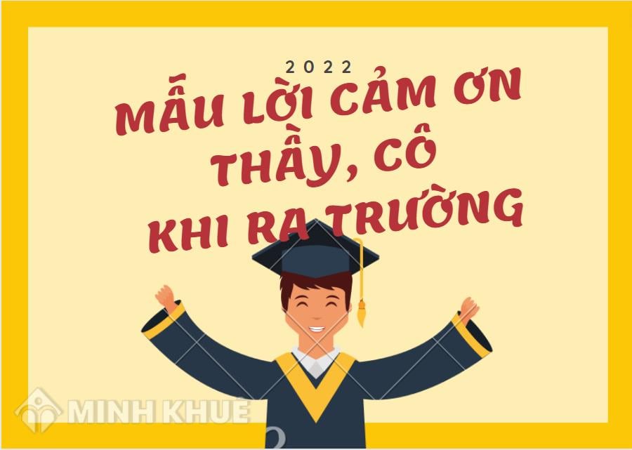 Mẫu lời cảm ơn thầy cô khi ra trường hay nhất 2024