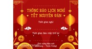 Mẫu thông báo đi làm trở lại sau nghỉ lễ, tết chi tiết nhất