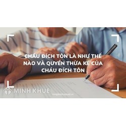 Cháu đích tôn là gì? Cháu đích tôn có được hưởng thừa kế không?
