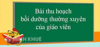 Bài thu hoạch bồi dưỡng thường xuyên tiểu học module 9 năm 2023