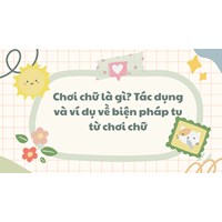 Chơi chữ là gì? Tác dụng, ví dụ, bài tập Biện pháp tu từ chơi chữ