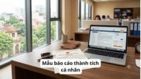 Mẫu báo cáo thành tích cá nhân mới nhất