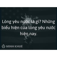 Lòng yêu nước là gì? Những biểu hiện của lòng yêu nước hiện nay?