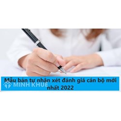 Mẫu Bản tự nhận xét đánh giá cán bộ công viên chức mới nhất 2025