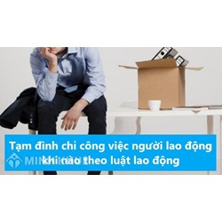 Tạm đình chỉ công việc của người lao động khi nào theo luật lao động?