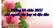 Lời chúc 20/11 dành cho mẹ, vợ, chồng, người yêu, bạn bè là giáo viên hay và ý nghĩa nhất