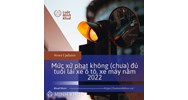 Mức phạt không hoặc chưa đủ tuổi lái xe máy, ô tô mới nhất