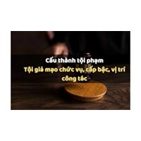 Tội giả mạo chức vụ, cấp bậc, vị trí công tác theo Điều 339 BLHS