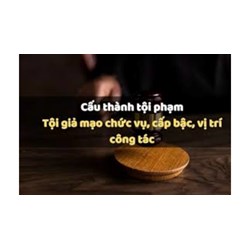 Tội giả mạo chức vụ, cấp bậc, vị trí công tác theo Điều 339 BLHS