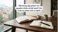 Nội dung cặp phạm trù nguyên nhân và kết quả? Cho ví dụ và phân tích ý nghĩa
