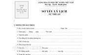 Mẫu sơ yếu lý lịch cán bộ, công chức mẫu 2c-BNV/2008 mới nhất