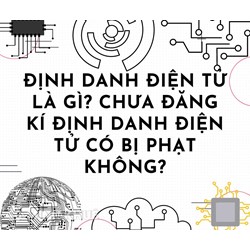Định danh điện tử là gì? Chưa đăng ký tài khoản định danh điện tử có bị phạt không?