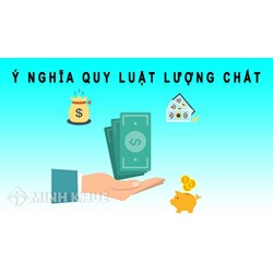 Ví dụ, ý nghĩa phương pháp luận của quy luật lượng chất