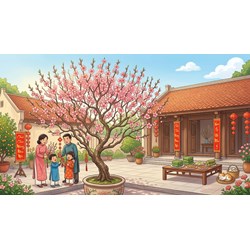 Tổng hợp bài văn tả cây đào chọn lọc hay nhất