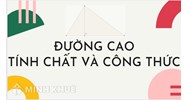 Đường cao là gì? Tính chất và một số công thức tính đường cao?