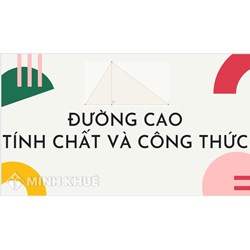 Đường cao là gì? Tính chất và một số công thức tính đường cao?