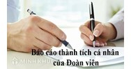 Mẫu báo cáo thành tích cá nhân công đoàn mới nhất
