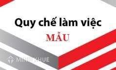 Mẫu Quyết định ban hành Quy chế làm việc của Uỷ ban nhân dân xã