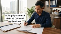 Mẫu giấy trả nợ cá nhân mới nhất và Cách viết giấy trả nợ