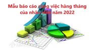 Mẫu báo cáo công việc hàng tháng của nhân viên chi tiết