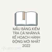 Mẫu Bảng kiểm tra cá nhân và kế hoạch hành động mới nhất