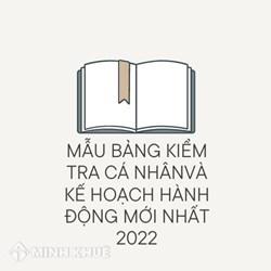 Mẫu Bảng kiểm tra cá nhân và kế hoạch hành động mới nhất