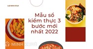 Mẫu sổ kiểm thực 3 bước mới nhất và Cách viết sổ kiểm thực