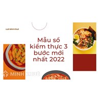 Mẫu sổ kiểm thực 3 bước mới nhất và Cách viết sổ kiểm thực