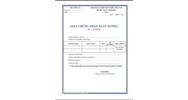 Mẫu giấy chứng nhận xuất xưởng file Word mới nhất