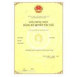 Mẫu Giấy chứng nhận Đăng ký bản quyền tác giả mới nhất