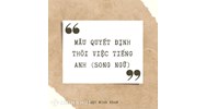 Mẫu Quyết định thôi việc tiếng Anh (song ngữ) chuẩn nhất