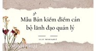 Mẫu phiếu đánh giá cán bộ điều hành, quản lý (lãnh đạo)