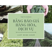 Mẫu Bảng báo giá bằng word, Excel và Cách viết Bảng báo giá