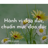 Ví dụ về hành vi đạo đức, chuẩn mực đạo đức của học sinh, cá nhân?