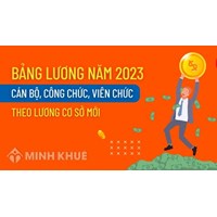 Bảng lương của cán bộ công chức, viên chức mới nhất