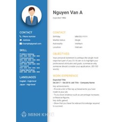 Mẫu CV bằng tiếng Anh đơn giản, chuyên nghiệp